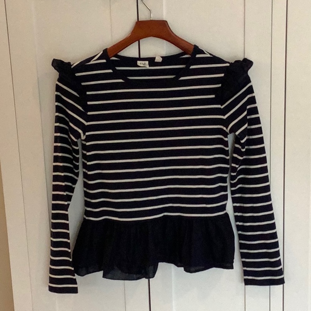 Gap kids peplum long sleeve tee